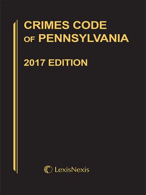 cover image of Crimes Code of Pennsylvania